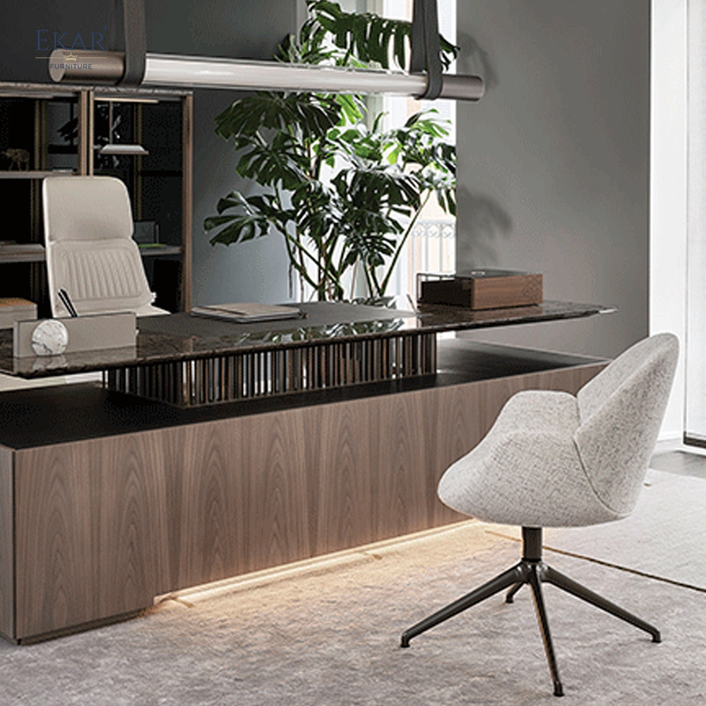 Modern High-Back Executive Office Chair with Wheels | EKAR FURNITURE