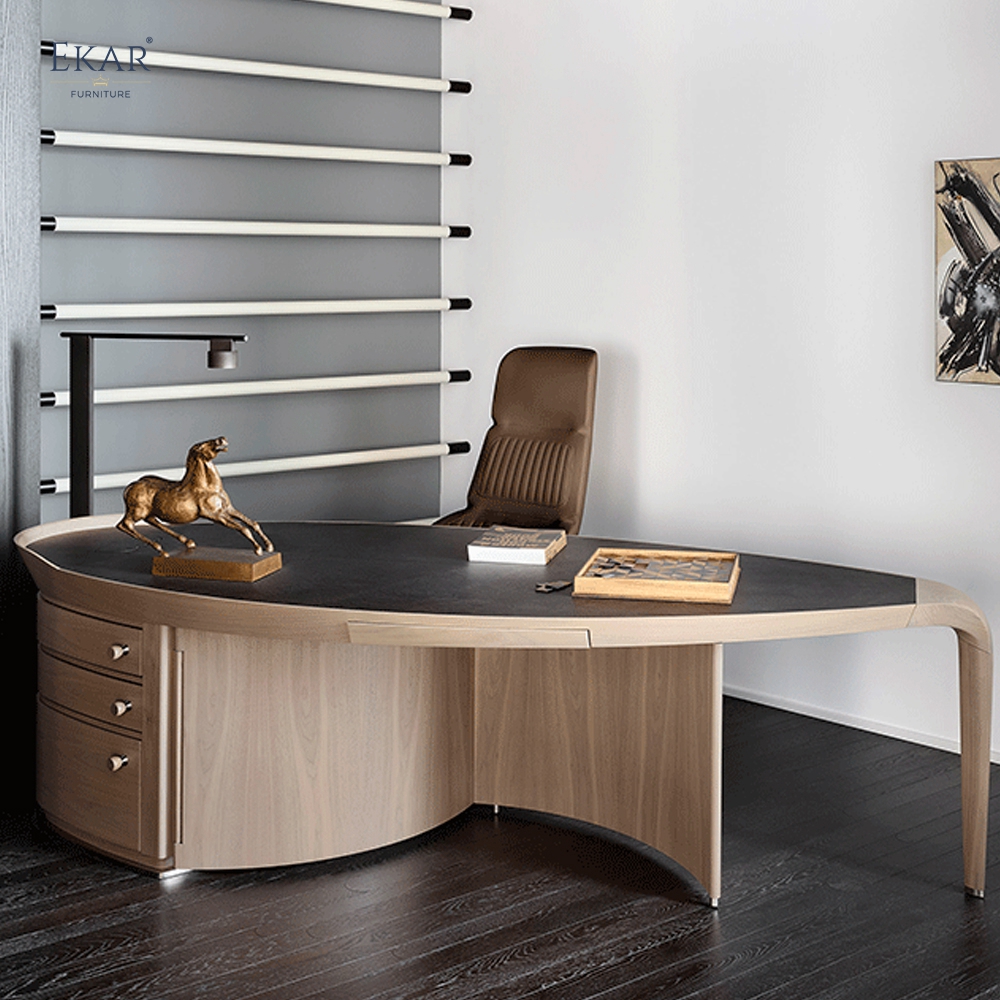 Modern High-Back Executive Office Chair with Wheels | EKAR FURNITURE