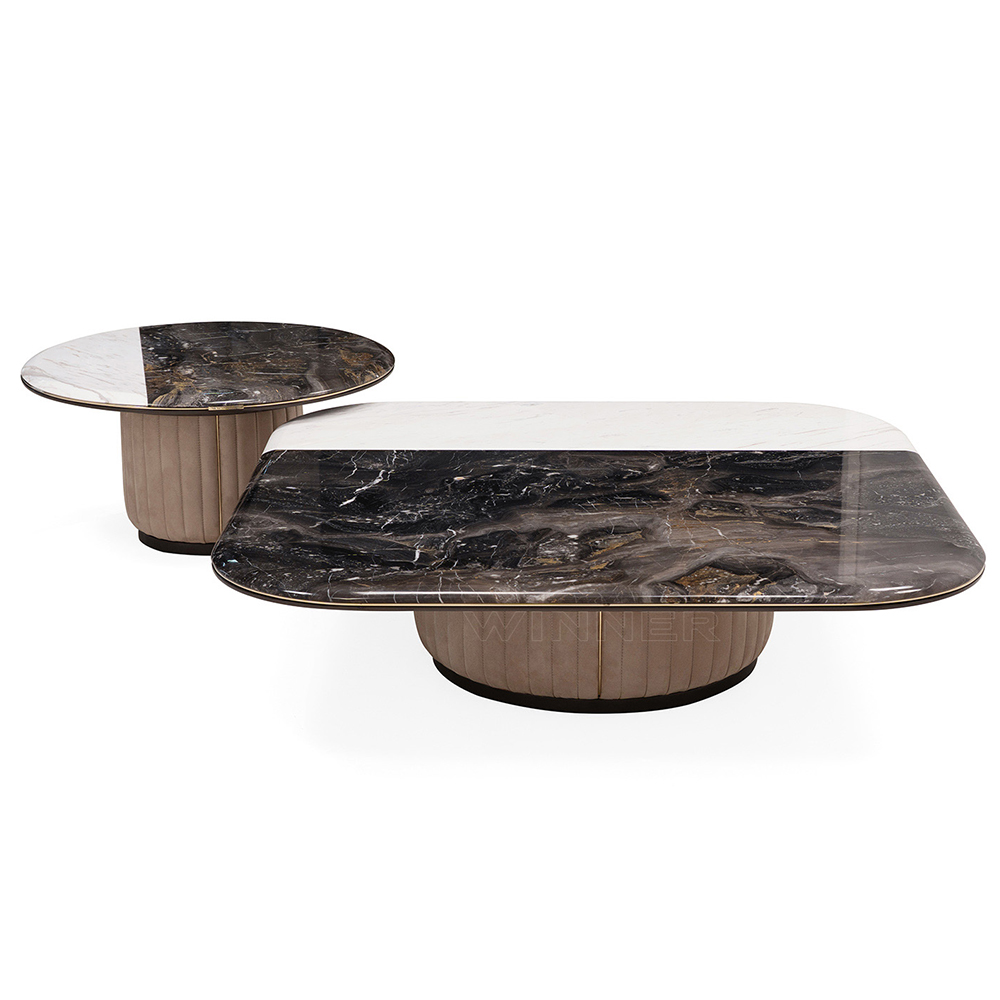 Marble modern living room combination coffee table