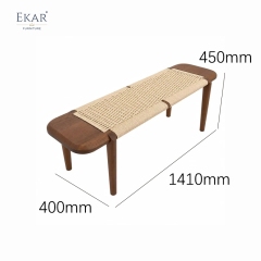 Cove Teak Outdoor Chaise Lounge | Modern Teak Daybed with White Cushions and Caster Wheels - EKAR FURNITURE