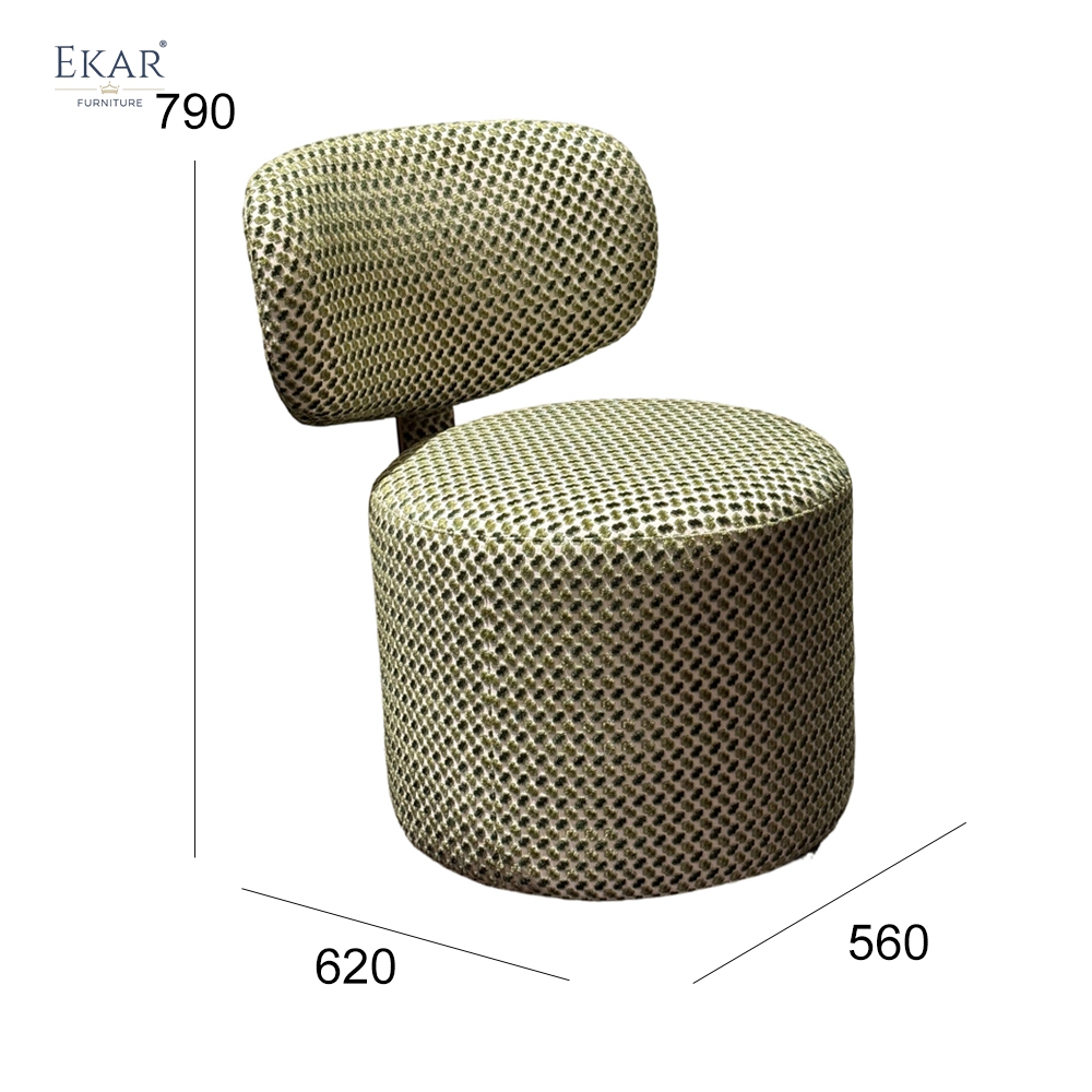 Modern Swivel Vanity Chair | EKAR FURNITURE Contemporary Dressing Table Stool