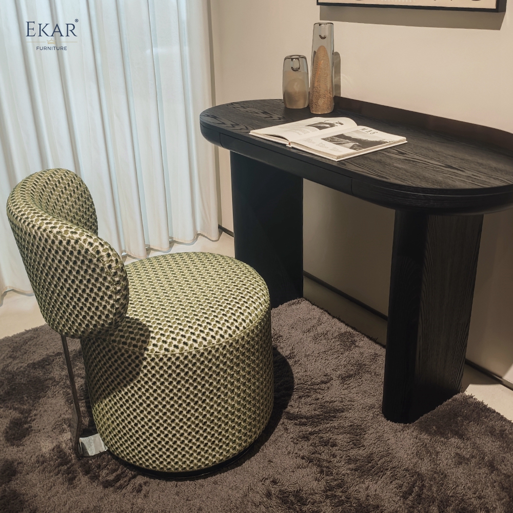 Modern Swivel Vanity Chair | EKAR FURNITURE Contemporary Dressing Table Stool