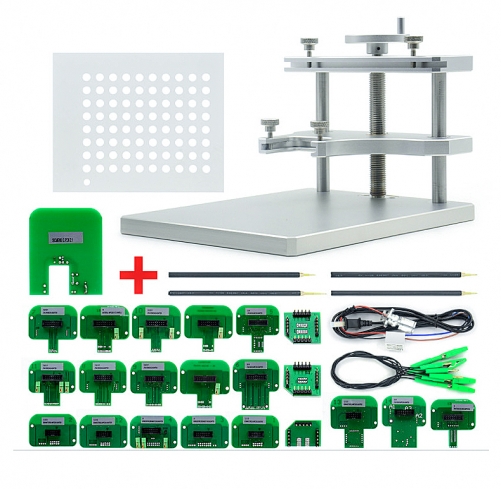 LED BDM FRAME Stainless Steel Full Set 22pcs BDM Adapters For KESS Ktag FGTECH BDM100 ECU Chip Tuning Programmer Tool with Probe