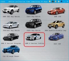 Autorización de codificación de la serie F de BMW para CGDI Prog Programador clave BMW MSV80