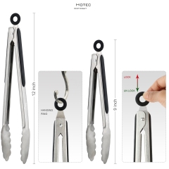 Hotec Metal Kitchen Tongs