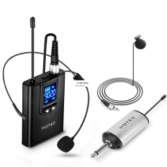 Hotec Wireless Lapel/Lavalier and Headset Microphone System