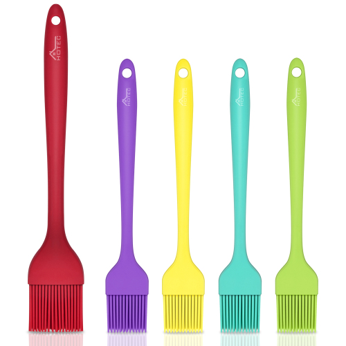 HOTEC Silicone Slotted Fish Turner Spatula Set Flipper Spatulas for Baking,  Cook