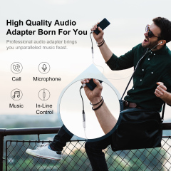 HOTEC USB Type C to 3.5mm Audio Adapter