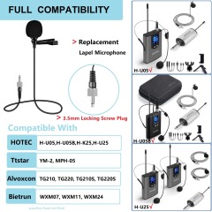 HOTEC Replacement Lapel Microphone