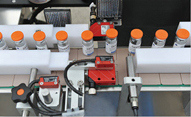LM-400 نوع الجولة آلة وسم زجاجة (نظام التعرف على الرؤية CCD)
