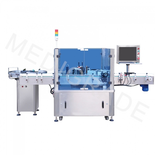 LMS-450 vertical labeling machine(with shield)