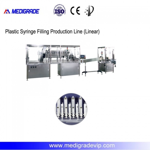 Línea de producción de llenado de jeringas de plástico MDL-30-1NB (lineal)