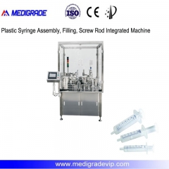 MDF Plastic Syringe Assembly, Filling, Screw Rod syringe Machine