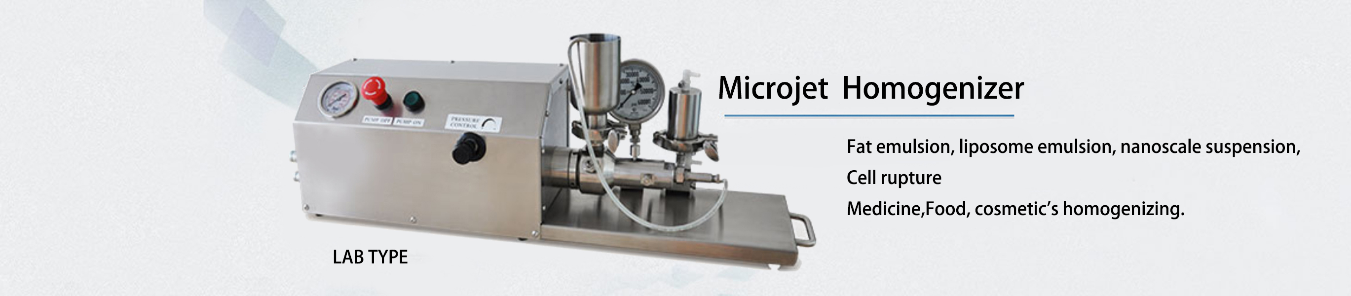 Microjet Homogenizer for Laboratory