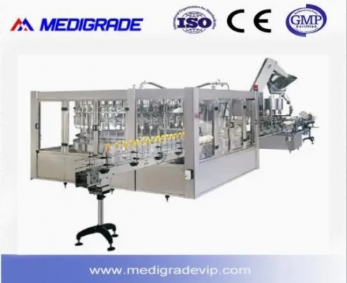 Автоматическая высокоскоростная машина для розлива инфузионных растворов в больших объемах в ПП-бутылки