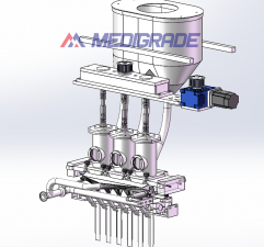 MXD-BK480 Granule Back sealing & multi-line packing machine