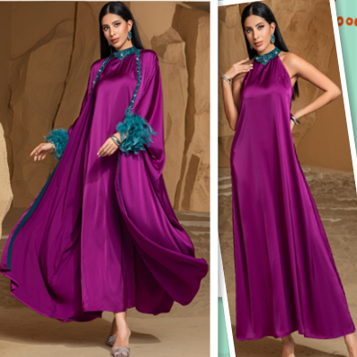 28BA5120#Muslim Dress+Over Robe