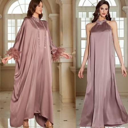 28BA6003#Muslim Dress+Over Robe