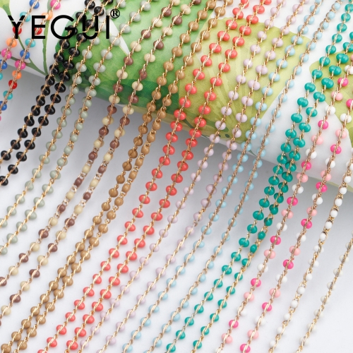YEGUI C84,jewelry accessories,18k gold plated,0.3 microns,diy chain,hand made,charms,jewelry making,diy bracelet necklace,2m/lot