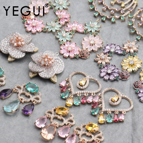 YEGUI M644,jewelry accessories,diy zircon accessories,hand made,jewelry findings,charms,diy earrings,jewelry making,2pcs/lot