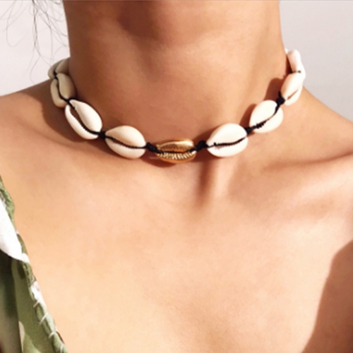 Boho Necklace Shell Necklaces Choker Jewelry for Women and Girls