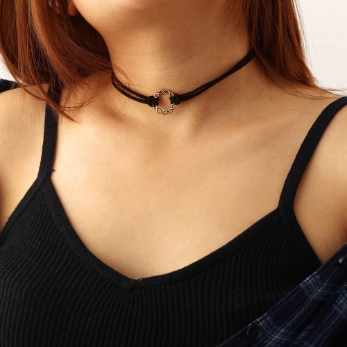 Punk Choker Necklace Black  Wreath Necklaces Pendant  Jewelry for Women and Girls