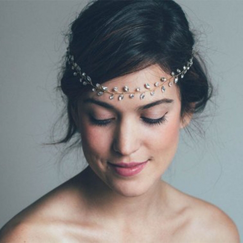 Unicra Bride Wedding Headband Crystal Bridal Headpiece Hair Vine Hair Accessories for Women or Girls