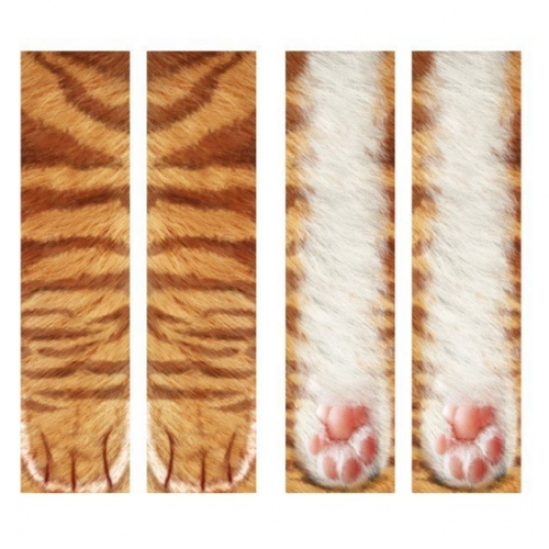 Haneauty Animal Paws Socks Funny 3D Animal Socks Crazy Cat Paw Crew Socks Novelty Socks Gag Gifts