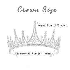 Unicra Wedding Bridal Tiara Silver Tiaras Crystal Queen Crown Rhinestone Crowns Bride Prom Hair Accessories for Women and Girls