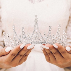 Unicra Wedding Bridal Tiara Silver Tiaras Crystal Queen Crown Rhinestone Crowns Bride Prom Hair Accessories for Women and Girls