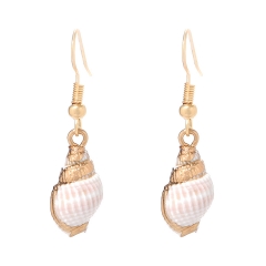 Woeoe Gold Seashell Earrings for Women(1 Pairs)