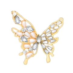 Woeoe Gold Butterfly Rhinestone Rings Jewellry for Women