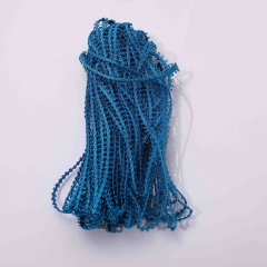 Aukmla Blue Braid Trim,  Polyester Sewing Trim  Decorative Cords Passementerie Frills for attachment to clothing
