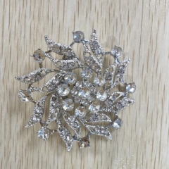Aukmla Women Brooches Vintage Rhinestone Brooch Button for Business Bouquet Corsage Wedding Party Accessories Holiday Christmas Gifts