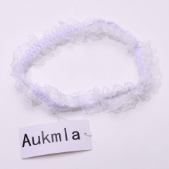 Aukmla Lace Trim Ruffle Ribbon,White Ruffle Trim Borders and edgings for clothing Frills for attachment to clothing