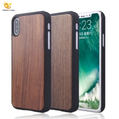 luxury pc+wooden phone case for iphone X case