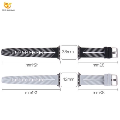 For Apple Fashion Wrist 38mm 42mm Sport Strap Custom Silicone Rubber Watch band