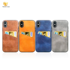 PU sticker card wallet mobile phone bag for iphone XS Max