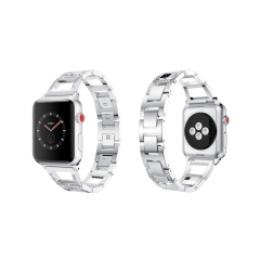 Stainless steel watch band luxury women wristband for apple