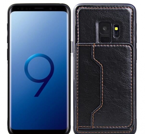 PU Leather Card Holder Mobile Phone Case For Galaxy S9
