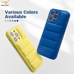 Hot Sale Puffer Brand Down Jacket Phone Case For iPhone 13