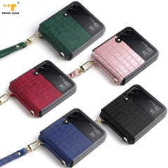 Leather Flip Girl Phone Cover Case For SAM Galaxy Z Flip 3