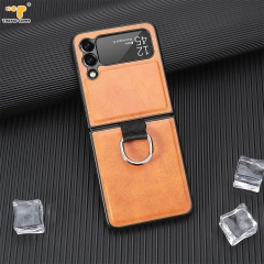 Leather Blank Fashion PU Leather Z Flip Mobile Phone Case Cover For SAM Galaxy
