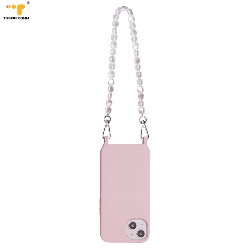 Latest Fashion Bead Chain Necklace Lanyard Cover Shockproof For iPhone i 13 Transparent 2022 Pearl Clear Phone Case Hard