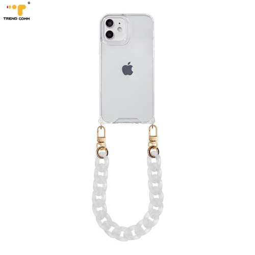 TPU Acrylic Fashion Covers With Chain Strap Clear Bracelet Bulk Shock Proof Trend Smart Phone Case