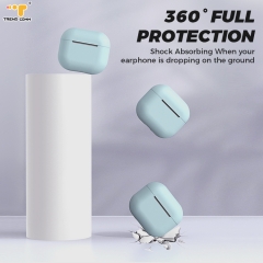 Wholesale Price Silky Skin Rubber Coating Flexible Silicone For Airpods Case 3D Protect Cover Accessories
