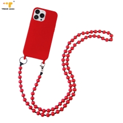 Wholesale Wood Beads Universal Bulk Strap Smartphone Crossbody Necklace Charm Handmade DIY Decoration Handmade Key Phone Chain