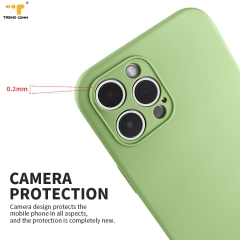 Wrist Strap Liquid Silicone Phone Cases Camera Protection Nylon Crossbody For iPhone Case