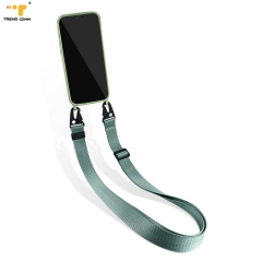 Wrist Strap Liquid Silicone Phone Cases Camera Protection Nylon Crossbody For iPhone Case