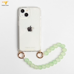Protect Wholesale Diy High quality charm lanyard Custom Luxury chain Bracelet Case Phone Wrist Strap Beads